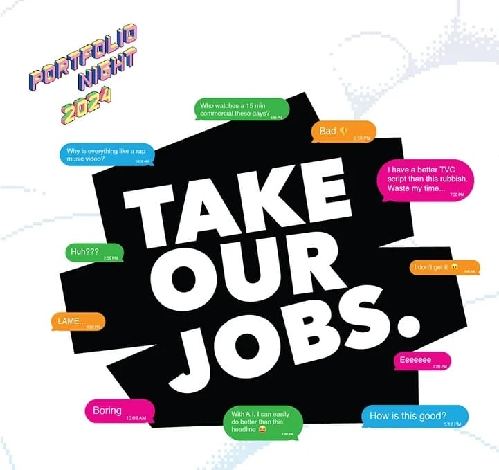 Take Our Jobs: One Club Portfolio Night in Singapore