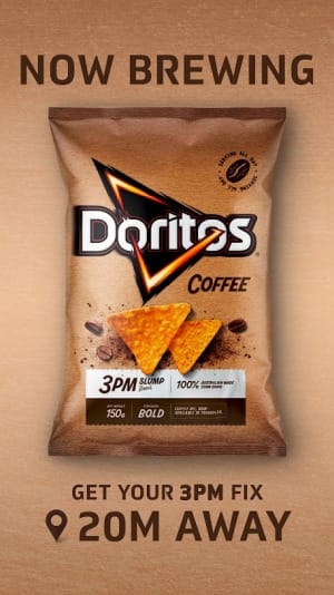 Doritos Coffee flavour launches via Bluewave Infotech